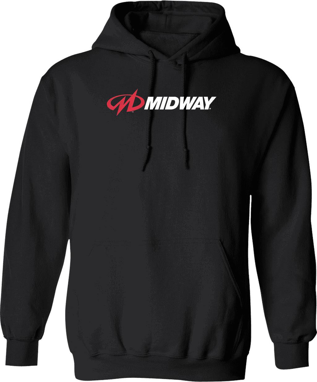 Midtown Laundromat Hoodie - Retro Graphic Pullover Hoodie for Men & Women - Black