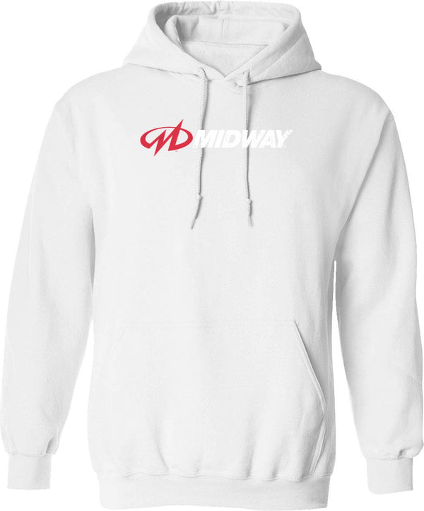 Midtown Laundromat Hoodie - Retro Graphic Pullover Hoodie for Men & Women - White
