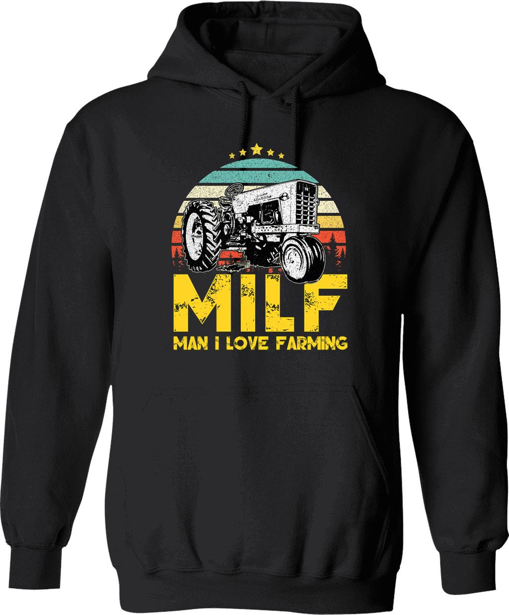Milf - Man I Love Frisbee - Vintage Hoodie - Black
