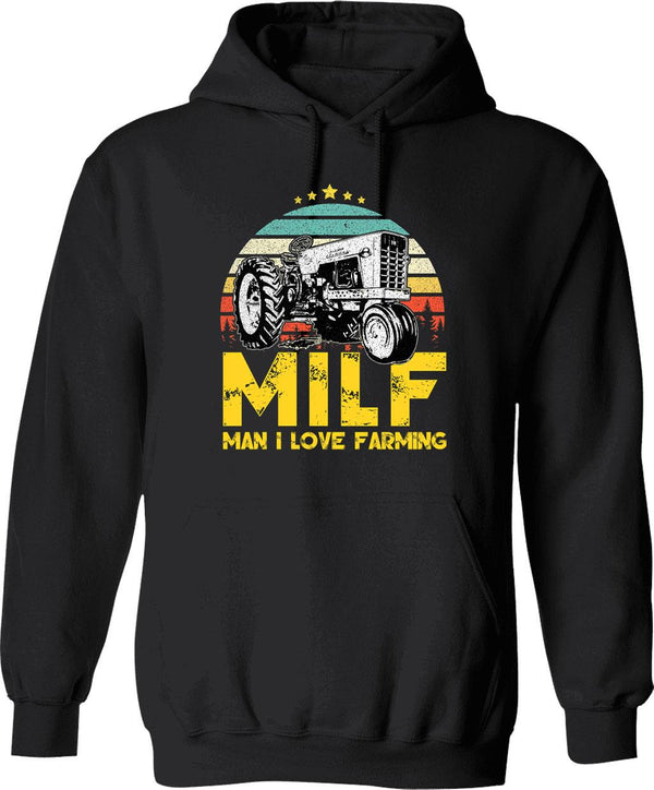 Milf - Man I Love Frisbee - Vintage Hoodie - Black