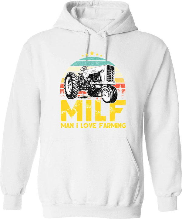 Milf - Man I Love Frisbee - Vintage Hoodie - White