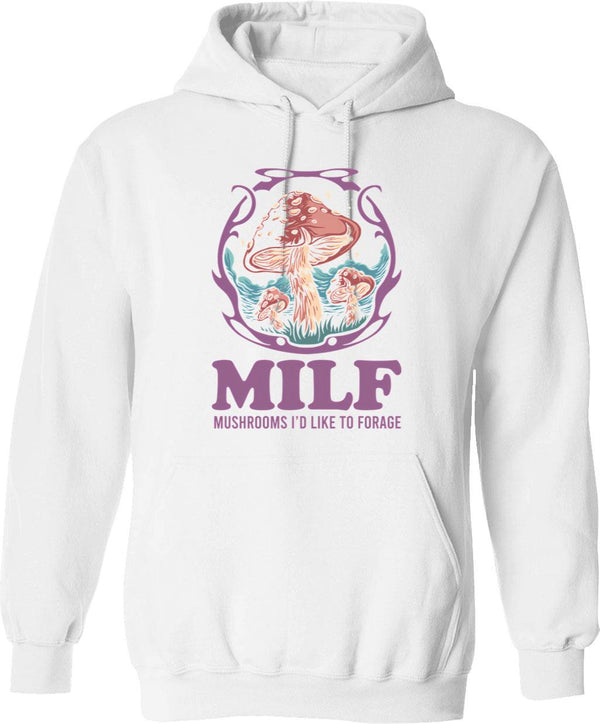 Milf Man I Love Frogs (1) Hoodie - White