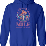 Milf Man I Love Frogs (1) Hoodie - Blue