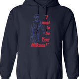 Milk Makes My Tummy Hurt Funny Tummy Ache Meme Hoodie - Navy