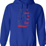 Milk Makes My Tummy Hurt Funny Tummy Ache Meme Hoodie - Blue