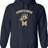 Mini Bike Torque Convertor Hoodie - Retro Graphic Pullover Hoodie for Men & Women - Navy