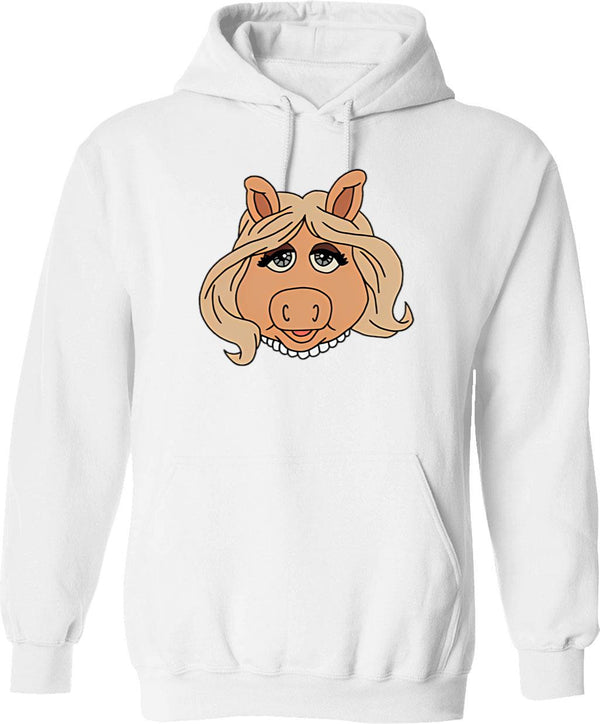 Miss Lily Hoodie - Retro Graphic Pullover Hoodie for Men & Women - White