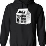 Missed The Turn For Mars Hoodie - Retro Graphic Pullover Hoodie for Men & Women - Black