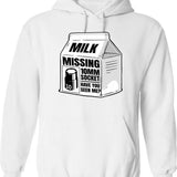 Missed The Turn For Mars Hoodie - Retro Graphic Pullover Hoodie for Men & Women - White