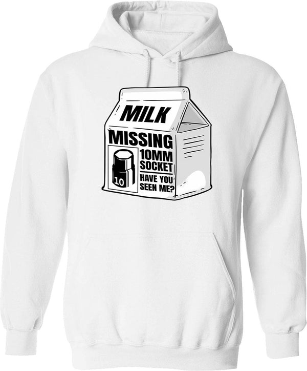 Missed The Turn For Mars Hoodie - Retro Graphic Pullover Hoodie for Men & Women - White