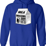Missed The Turn For Mars Hoodie - Retro Graphic Pullover Hoodie for Men & Women - Blue
