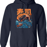 Mixing Gas And Hauling Ass Funny Motocross Dirt Bike Offroad Hoodie - Navy