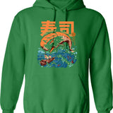 Mixing Gas And Hauling Ass Funny Motocross Dirt Bike Offroad Hoodie - Green