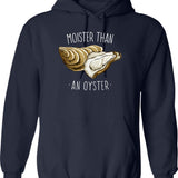 Moby Sushi Hoodie - Retro Graphic Pullover Hoodie for Men & Women - Navy