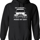 Moister Than An Oyster (1) Hoodie - Retro Graphic Pullover Hoodie for Men & Women - Black