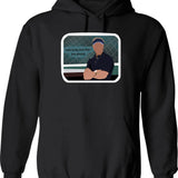 Moneyball Quote Graphic Pullover Hoodie - Black