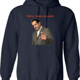 Monk You'll Thank Me Later Funny T-Hoodies and Accessories Graphic Pullover Hoodie - Navy