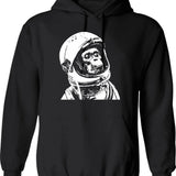 Monkey Business Fun Playful Vintage Style Hoodie - Black