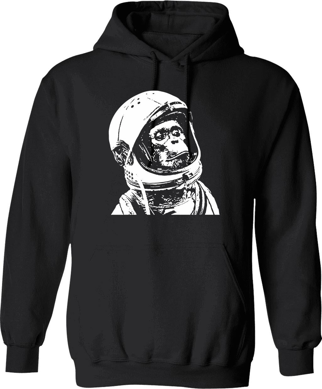 Monkey Business Fun Playful Vintage Style Hoodie - Black