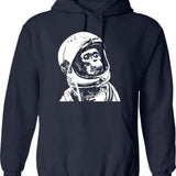 Monkey Business Fun Playful Vintage Style Hoodie - Navy
