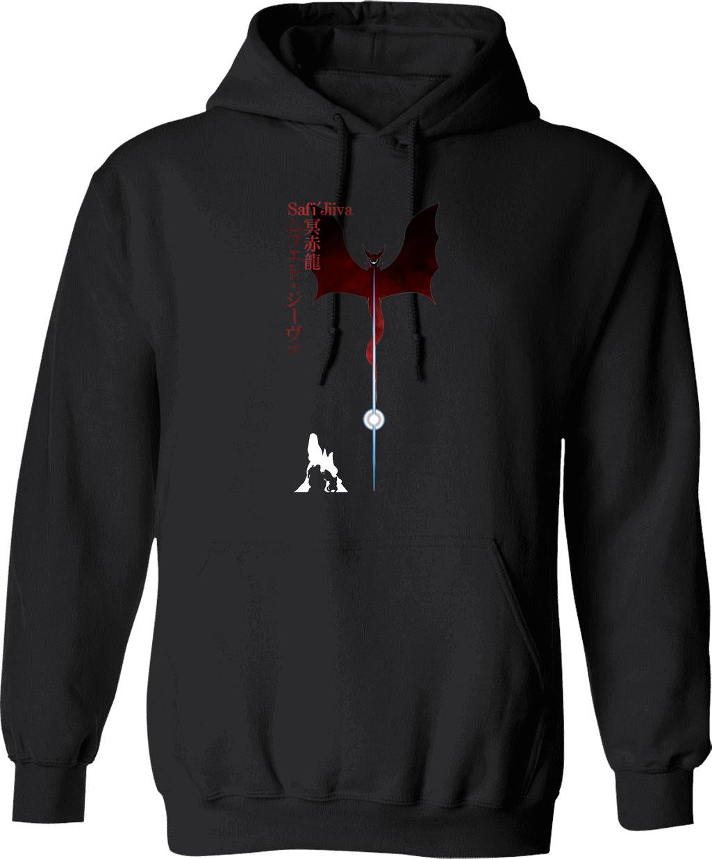Monster Hunter Safi'Jiiva Graphic Pullover Hoodie - Black