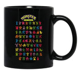 Monsters in My Pocket Black Coffee Mug, Gift Coffee Mug - Black