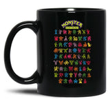 Monsters in My Pocket Black Coffee Mug, Gift Coffee Mug