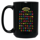 Monsters in My Pocket Black Coffee Mug, Gift Coffee Mug - Black