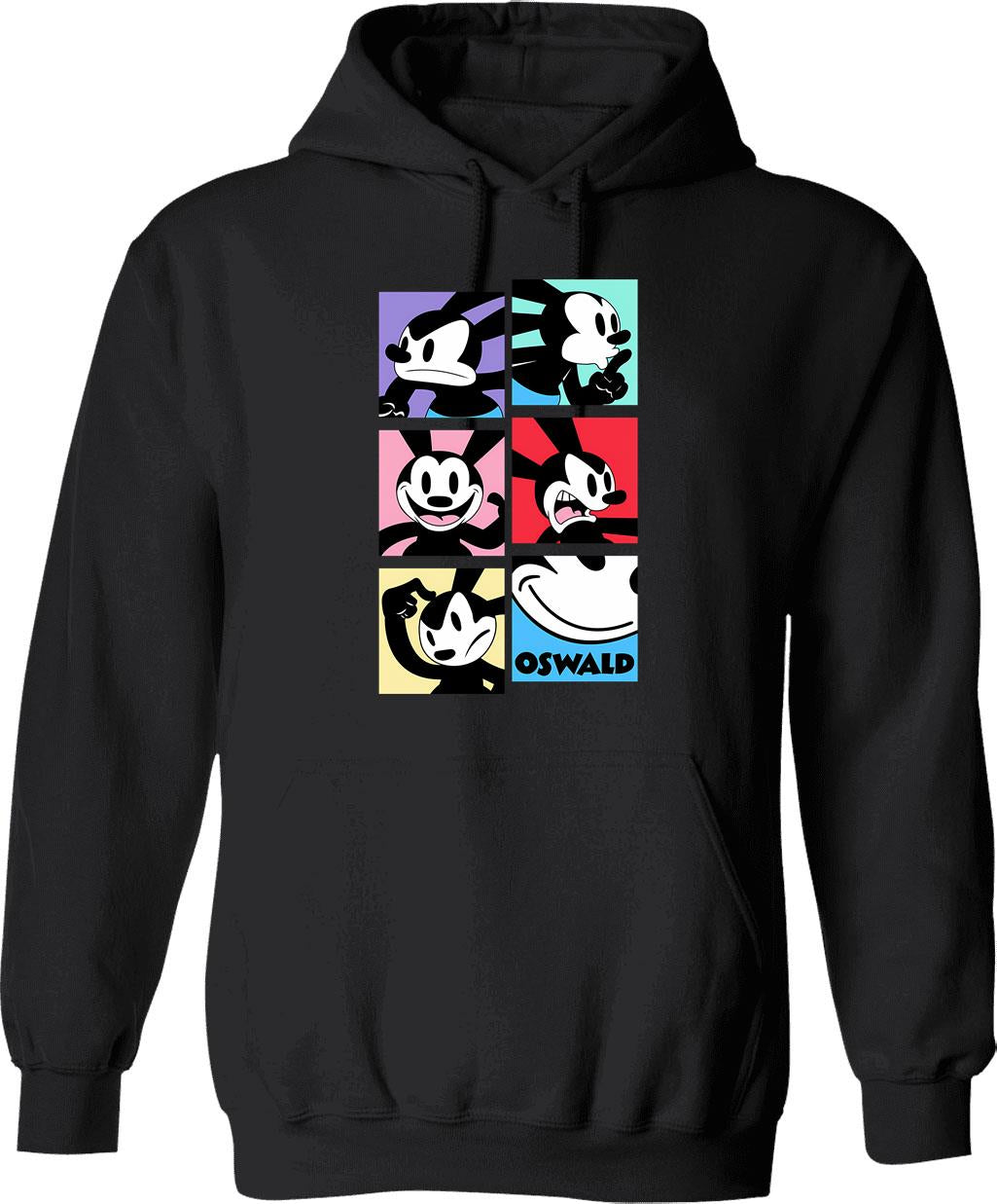 Moo Deng Vintage Style Hoodie - Retro Graphic Cosy Pullover - Black