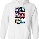 Moo Deng Vintage Style Hoodie - Retro Graphic Cosy Pullover - White