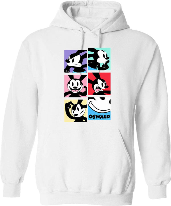 Moo Deng Vintage Style Hoodie - Retro Graphic Cosy Pullover - White