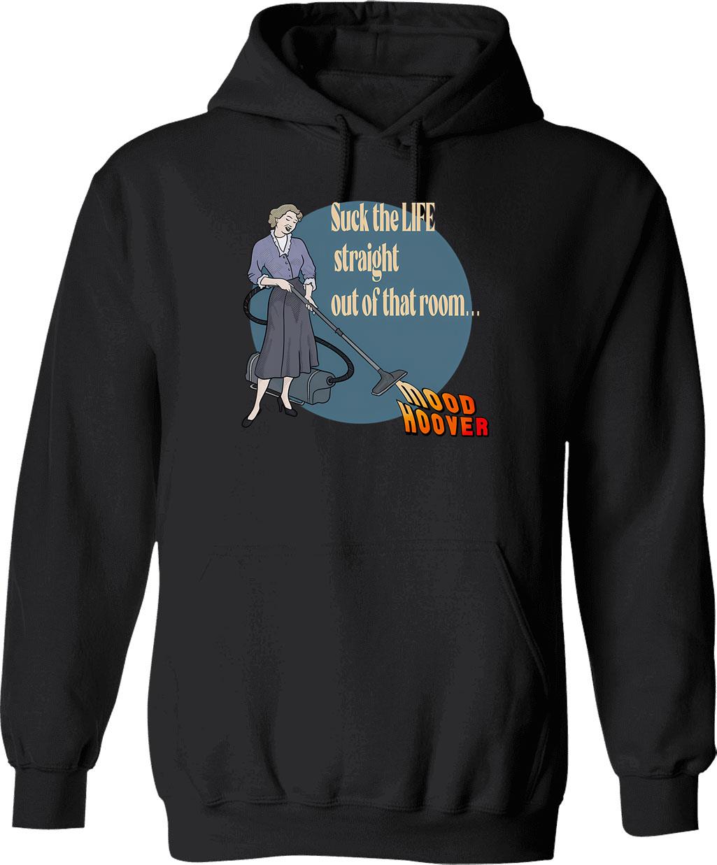 Mood Board Oswald Hoodie - Retro Graphic Pullover Hoodie for Men & Women - Black