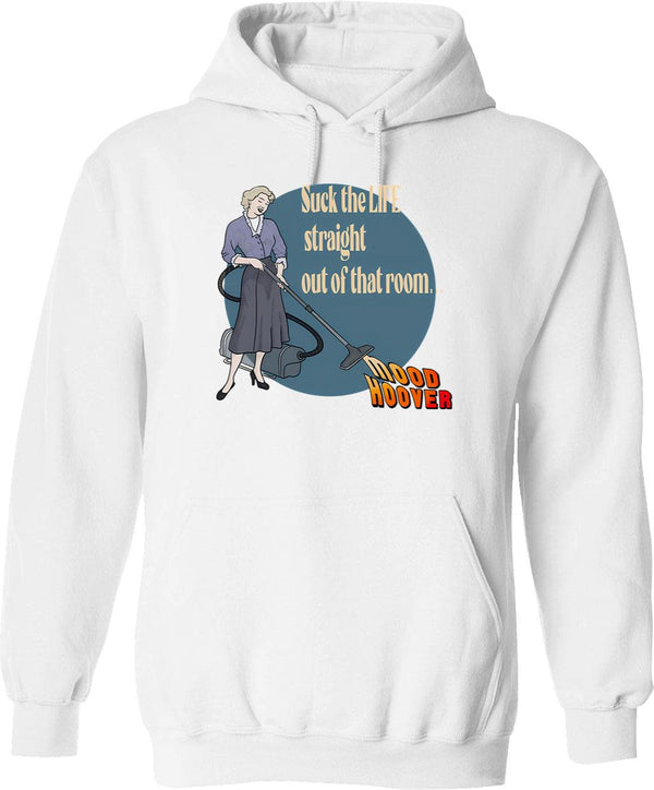 Mood Board Oswald Hoodie - Retro Graphic Pullover Hoodie for Men & Women - White