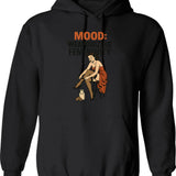 Mood Hoover Hoodie - Retro Graphic Pullover Hoodie for Men & Women - Black