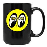 Moon Eyes Black Coffee Mug, Gift Coffee Mug