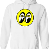 Moon Eyes Graphic Pullover Hoodie - White