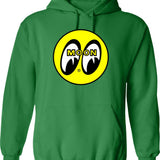 Moon Eyes Graphic Pullover Hoodie - Green