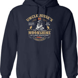 Moonshine Dukes Of Hazzard Uncle Jesse Graphic Pullover Hoodie - Navy