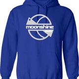 Moodeng Family Hoodie - Retro Graphic Pullover Hoodie for Men & Women - Blue