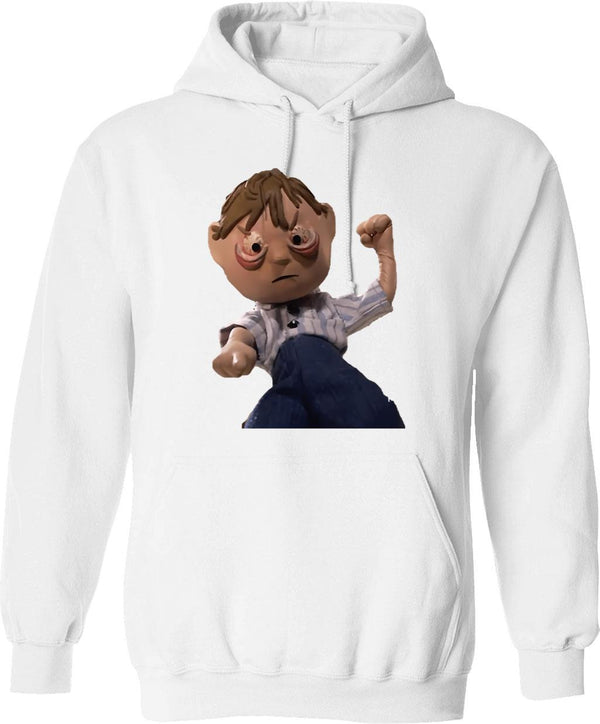 Moral Orel Hoodie - Retro Graphic Pullover Hoodie for Men & Women - White