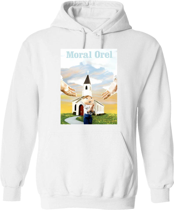 Moral Orel (3) Hoodie - Retro Graphic Pullover Hoodie for Men & Women - White