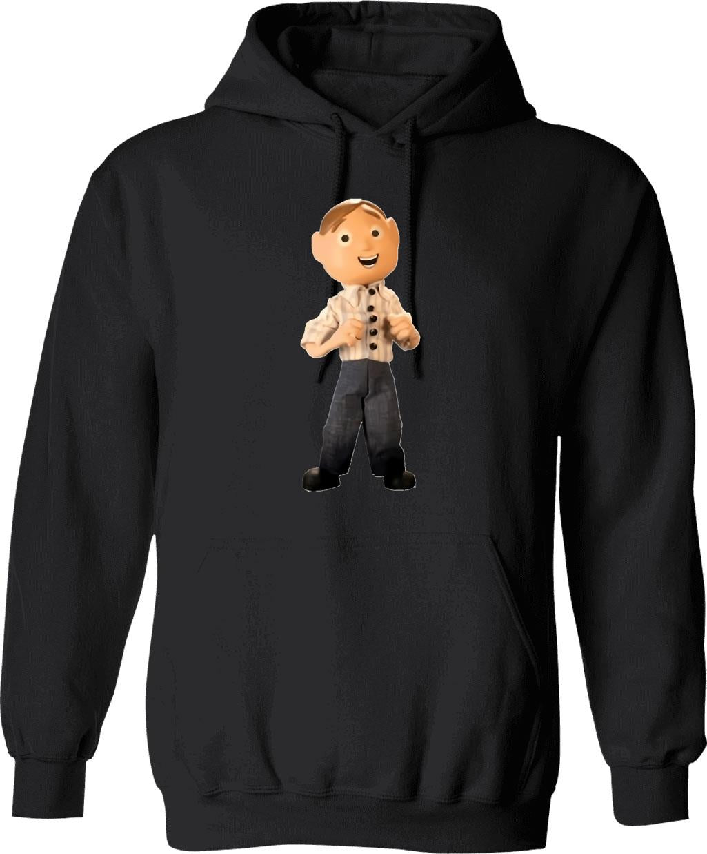 Moooon Riverrrr Hoodie - Retro Graphic Pullover Hoodie for Men & Women - Black