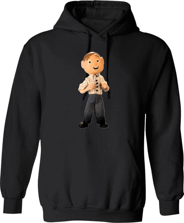 Moooon Riverrrr Hoodie - Retro Graphic Pullover Hoodie for Men & Women - Black