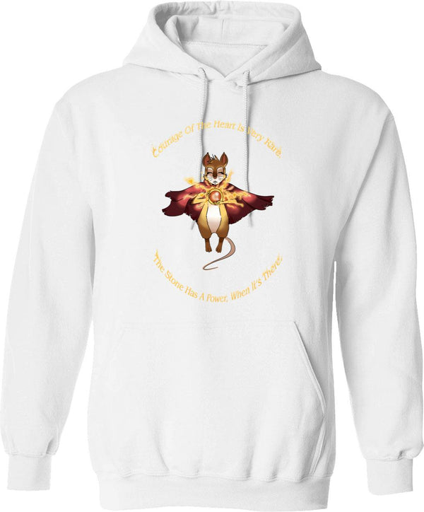 Mrs Brisby With Nicodemus'S Quote Graphic Pullover Hoodie - White