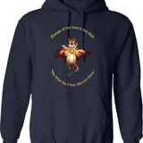 Mrs Brisby With Nicodemus'S Quote Graphic Pullover Hoodie - Navy