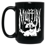 Muffin Death Metal Black Coffee Mug, Gift Coffee Mug - Black
