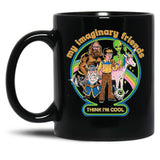 My Imaginary Friends Black Coffee Mug, Gift Coffee Mug