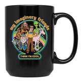 My Imaginary Friends Black Coffee Mug, Gift Coffee Mug