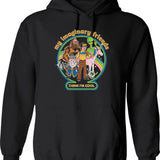 My Imaginary Friends Graphic Pullover Hoodie - Black