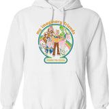 My Imaginary Friends Graphic Pullover Hoodie - White